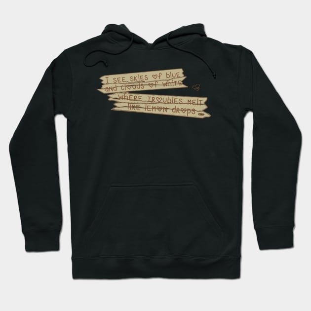 What a Wonderful Wooden Sign Hoodie by LochNestFarm